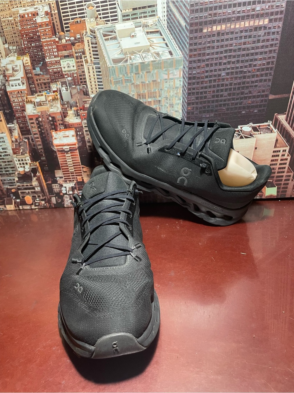 On Running Cloudnova Black Sneakers Men’s Size 12 .5  Athletic Running Shoes